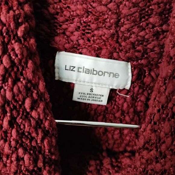 Liz Claiborne Women S Chunk Cowl Neck Long Sleeve Acrylic Blend Academia Sweater - Picture 4 of 8